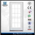 Portes en acier Fangda Zinc avec verre ovale